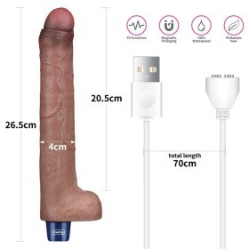 Promo 57  REAL SOFTEE Rechargeable Silicone Vibrating Dildo Lvtoy00715-3
